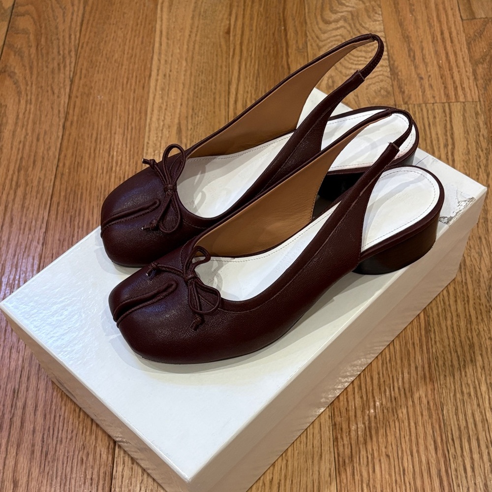 Maison Margiela Brown Slingback tabis